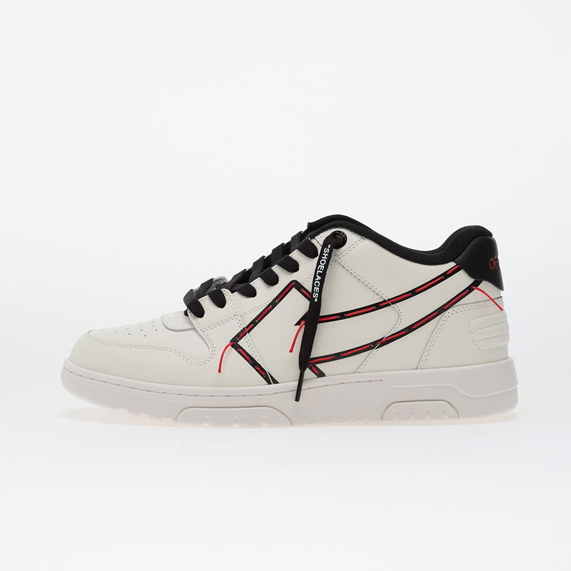 Кецове и обувки Off-White Ooo Printed & Stitched Arrow White/ Black Бяло | OMIA189F25LEA00D0110