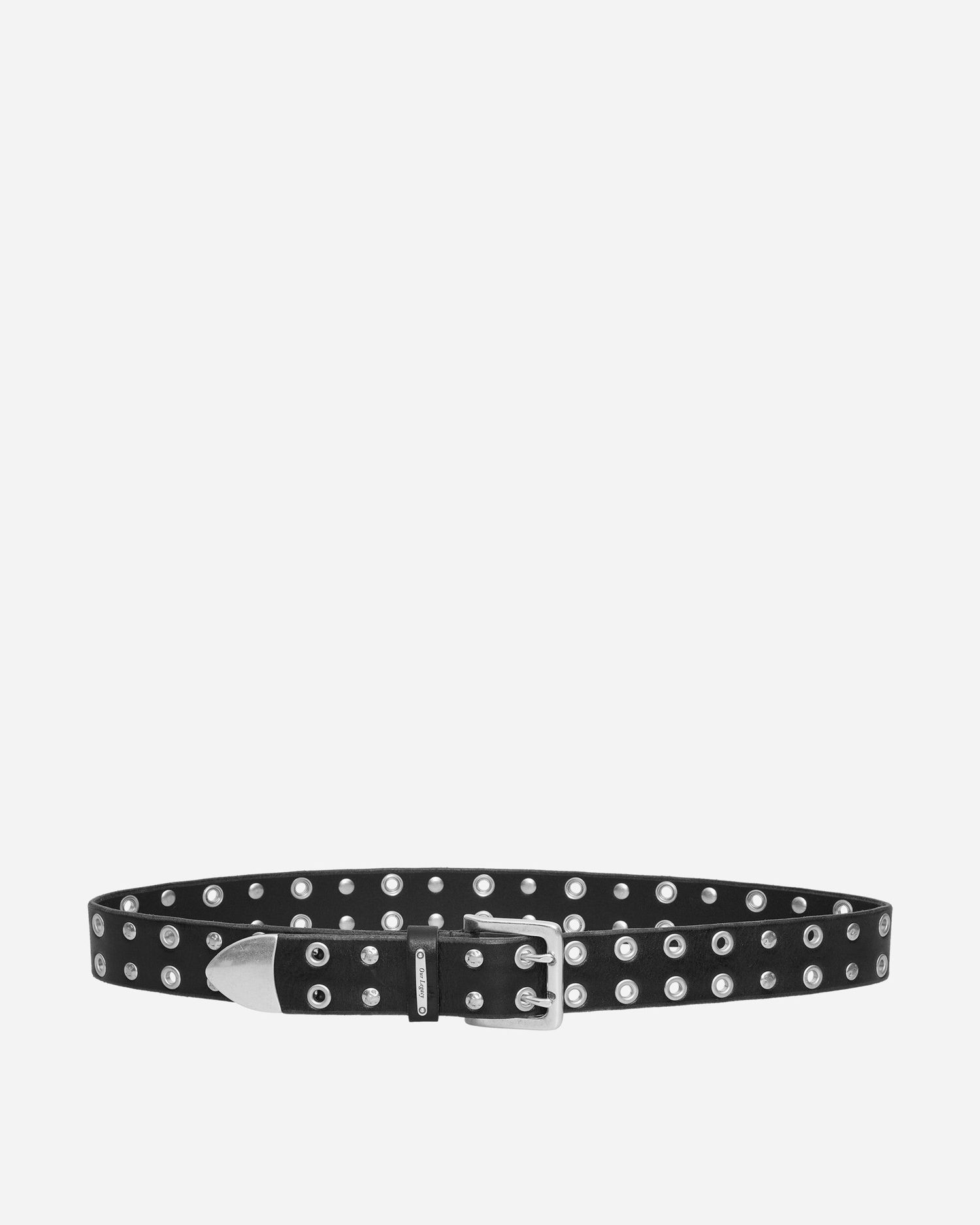 Колани OUR LEGACY Our Legacy Studded Double Tongue Belt Черно | A2258DFL 001, 1