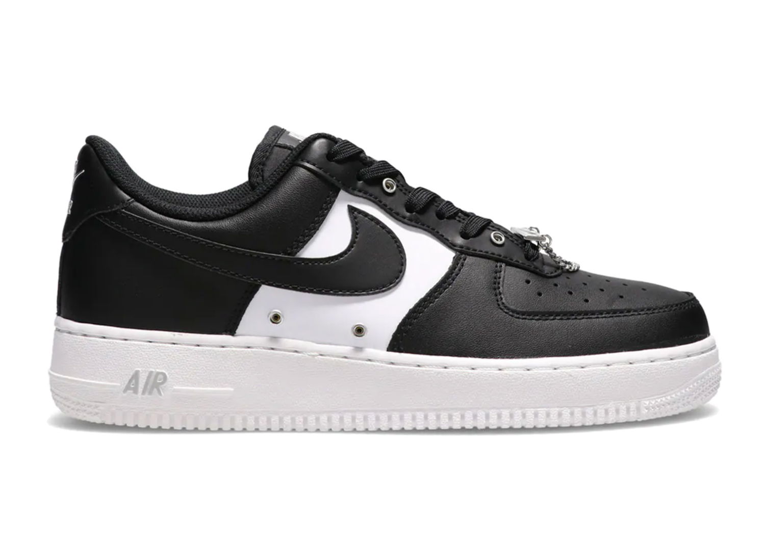Кецове и обувки Nike Air Force 1 Low '07 PRM Black White Metallic Silver Черно | DA8571-001, 0