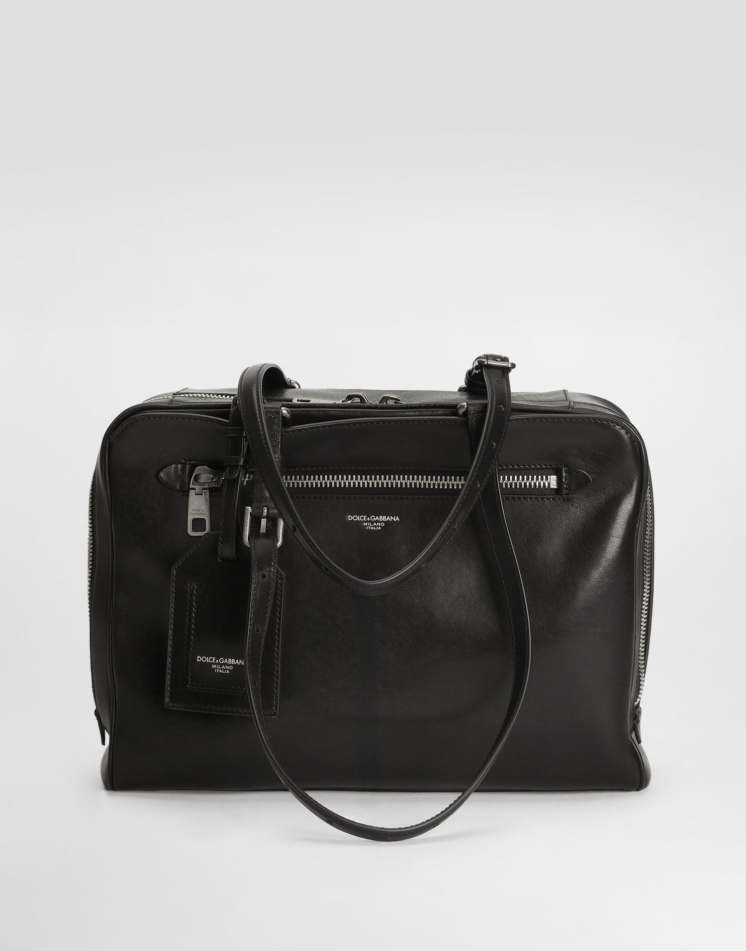 Чанта за пътуване Dolce & Gabbana Dolce & Gabbana Ellis Calfskin Briefcase Черно | BM2574AH85080999, 0