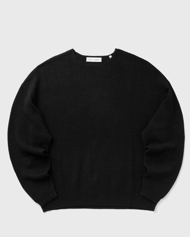 Пуловер Fear of God Waffle Knit Long Sleeve Crewneck Sweater Черно | 192SP256160F-861, 0