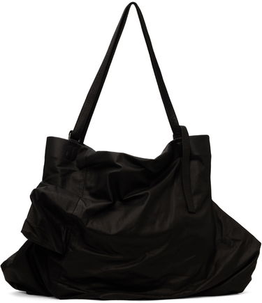 Голяма пазарска чанта Yohji Yamamoto Unevenness Leather Tote Bag Черно | DA-I72-798, 0