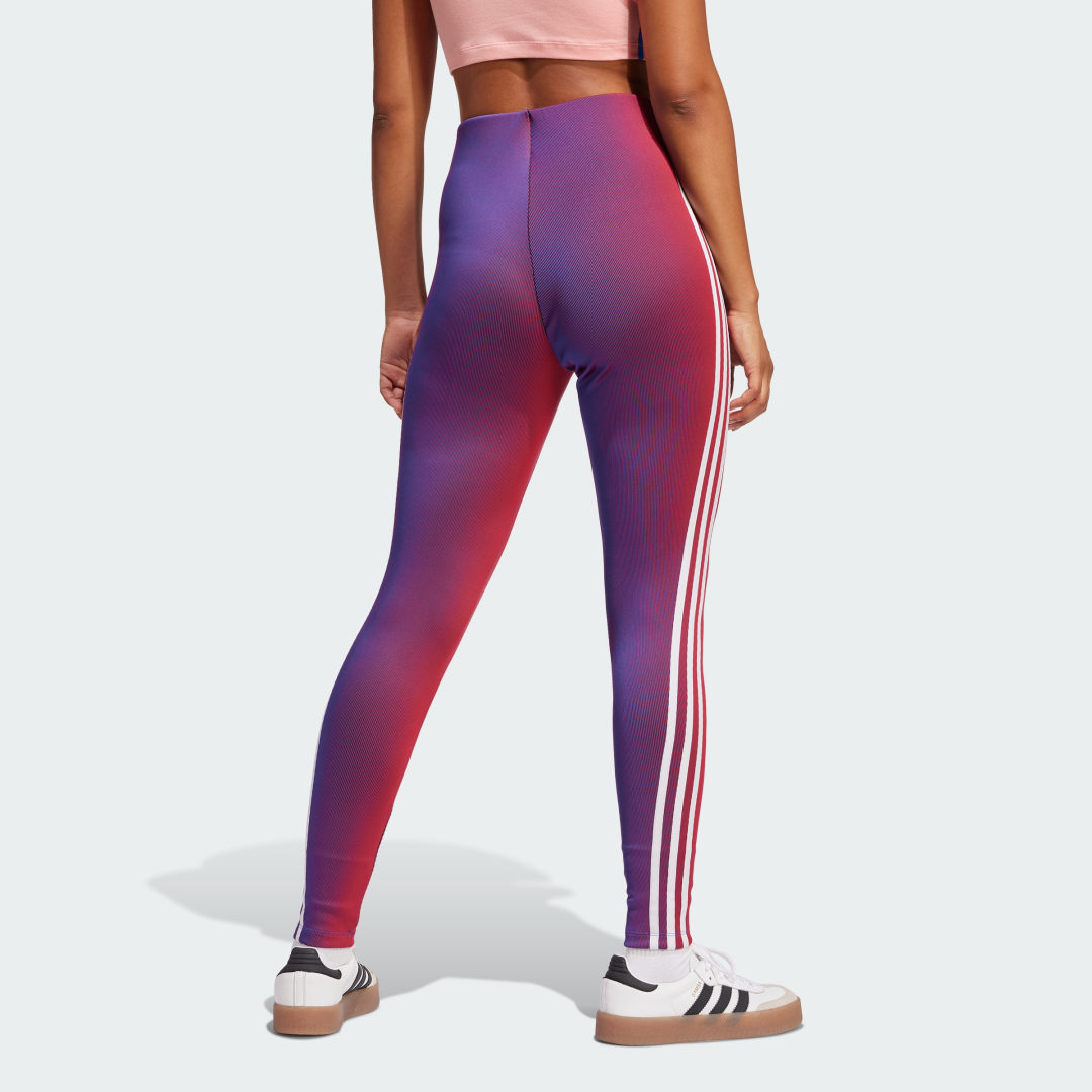 Клинове adidas Performance Gradient Rib Leggings Лилаво | JW9746, 1