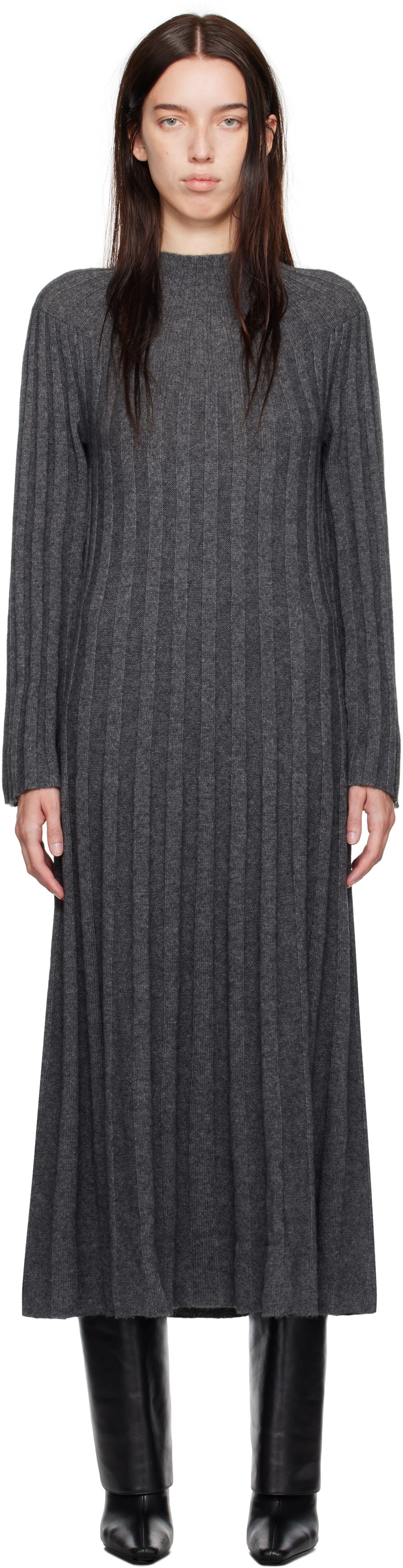 Pокля Loulou de Saison Loulou de Saison Irma Maxi Dress Сиво | IRMA, 0