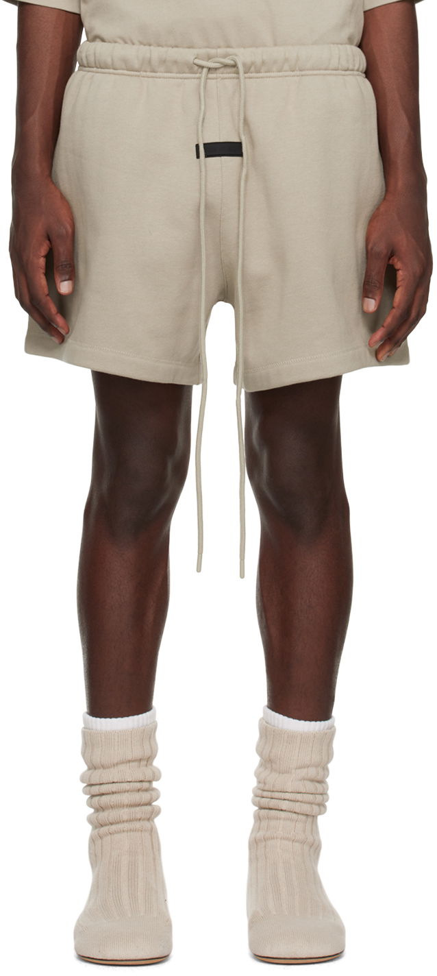 Къси панталони Fear of God Fear of God ESSENTIALS Drawstring Shorts Бежово | 160SP244175F, 0