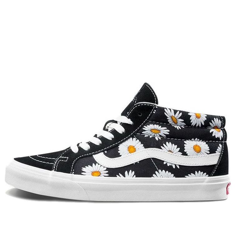 Кецове и обувки Vans SK8-Mid Flower Pattern Черно | VN0A391FTOZ, 0