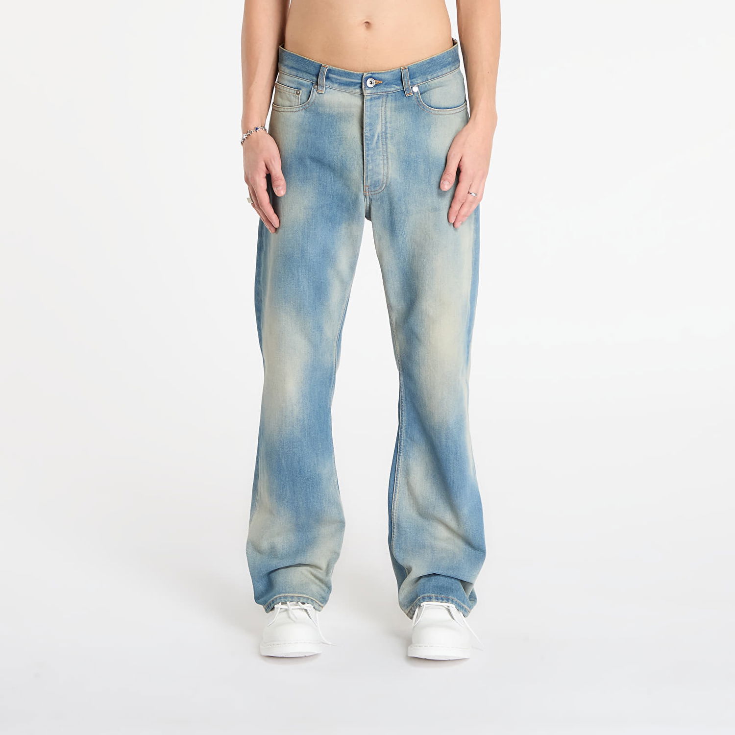 Дънки Off-White Diag Raw Patch 90S Skate Jean Синьо | OMYA18WF25DEN0034141, 0