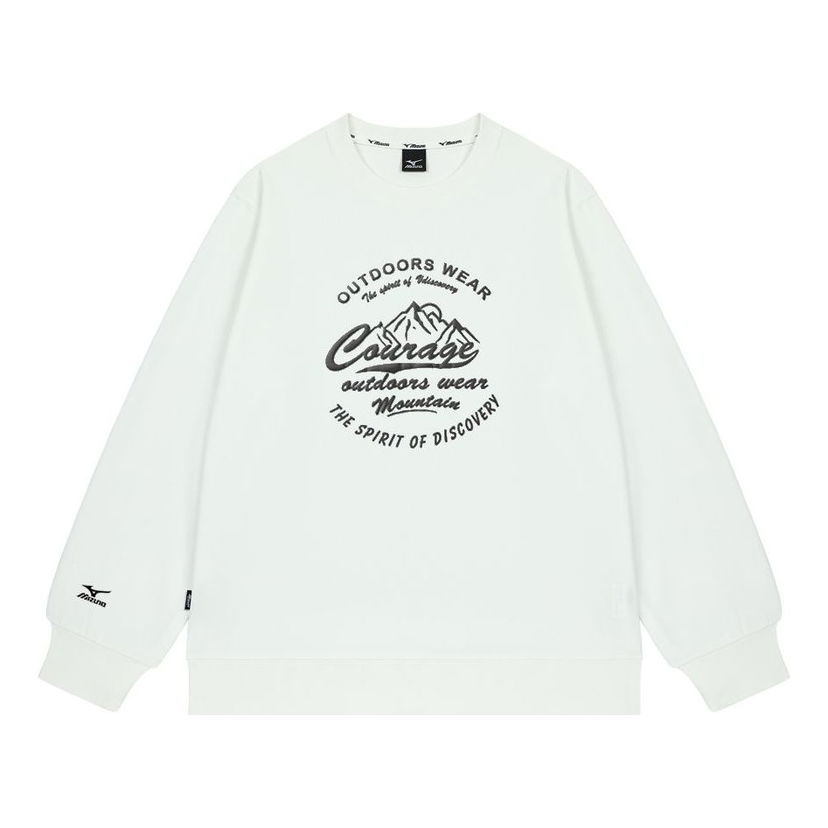 Суитчър Mizuno Courage Logo Graphic Sweatshirt Бяло | A2CA2A69