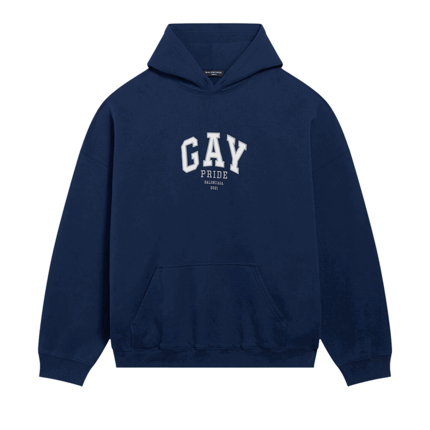 Суитчър Balenciaga Pride Boxy Hoodie Тъмно синьо | 651799 TLV54 8561, 0