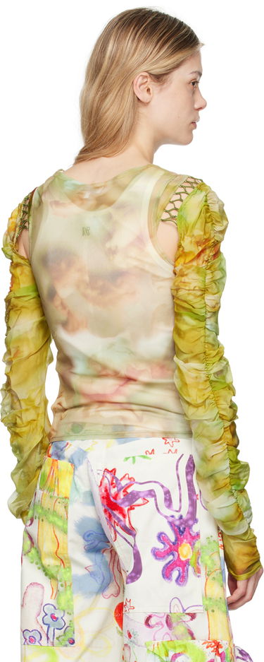 Потник Collina Strada Collina Strada Cardio Delilah Sheer Long Sleeve Blouse Зелено | XX3288, 2