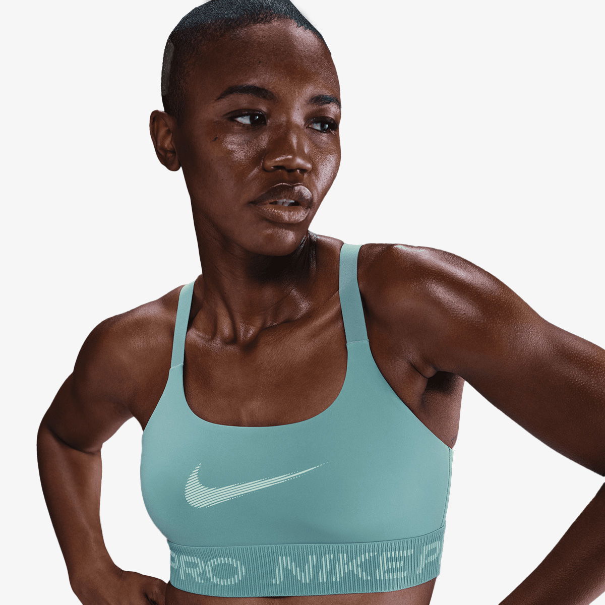 Сутиен Nike Pro Longline Sports Bra Тюркоазено | IF3973-017, 0