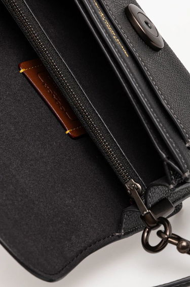 Чанта през рамо Coach Tabby Leather Shoulder Bag Черно | CY201, 4