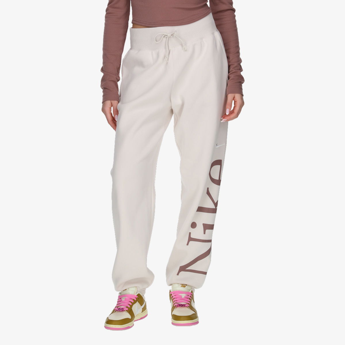 Спортни панталони Nike W NSW PHNX FLC OS LOGO SWTPNT Сиво | FN2552-104, 0