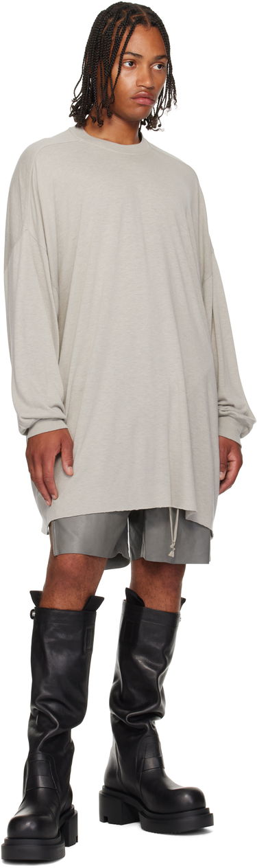 Тениска Rick Owens Rick Owens Concordians Tommy Long Sleeve T-Shirt Сиво | RU02E1276 JR, 3