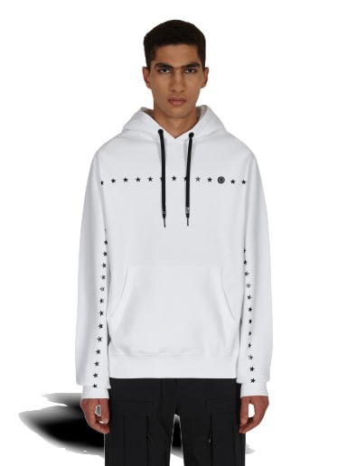 Суитчър Moncler FRGMT Hiroshi Fujiwara Printed Stars Hooded Sweatshirt Бяло | G209U8G00007 001