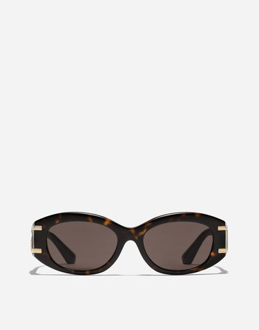Слънчеви очила Dolce & Gabbana Dolce & Gabbana DG Griffe Oval Sunglasses Кафяво | VG4502VP2739V000, 0