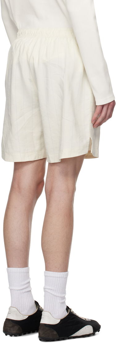 Къси панталони Wales Bonner Wales Bonner Garden Shorts Бяло | MS25TR23-VI02-0959 FLUID VISCO, 2