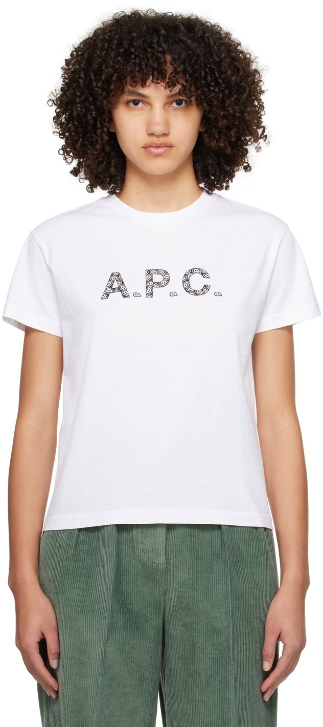 Тениска A.P.C. Bonded T-Shirt Бяло | COEIO-F26354