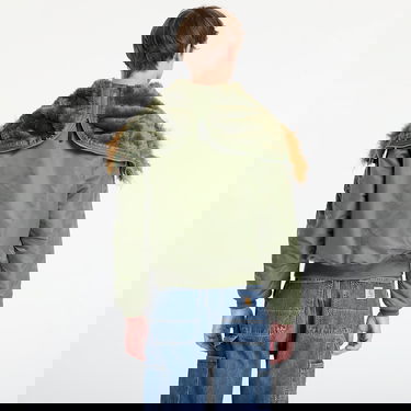 Яке бомбър Alpha Industries N-2B Heritage Faux Fur Trim Hooded Bomber Jacket Зелено | 100105-01, 3