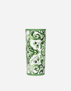 Ornate Pattern Cylindrical Porcelain Vase