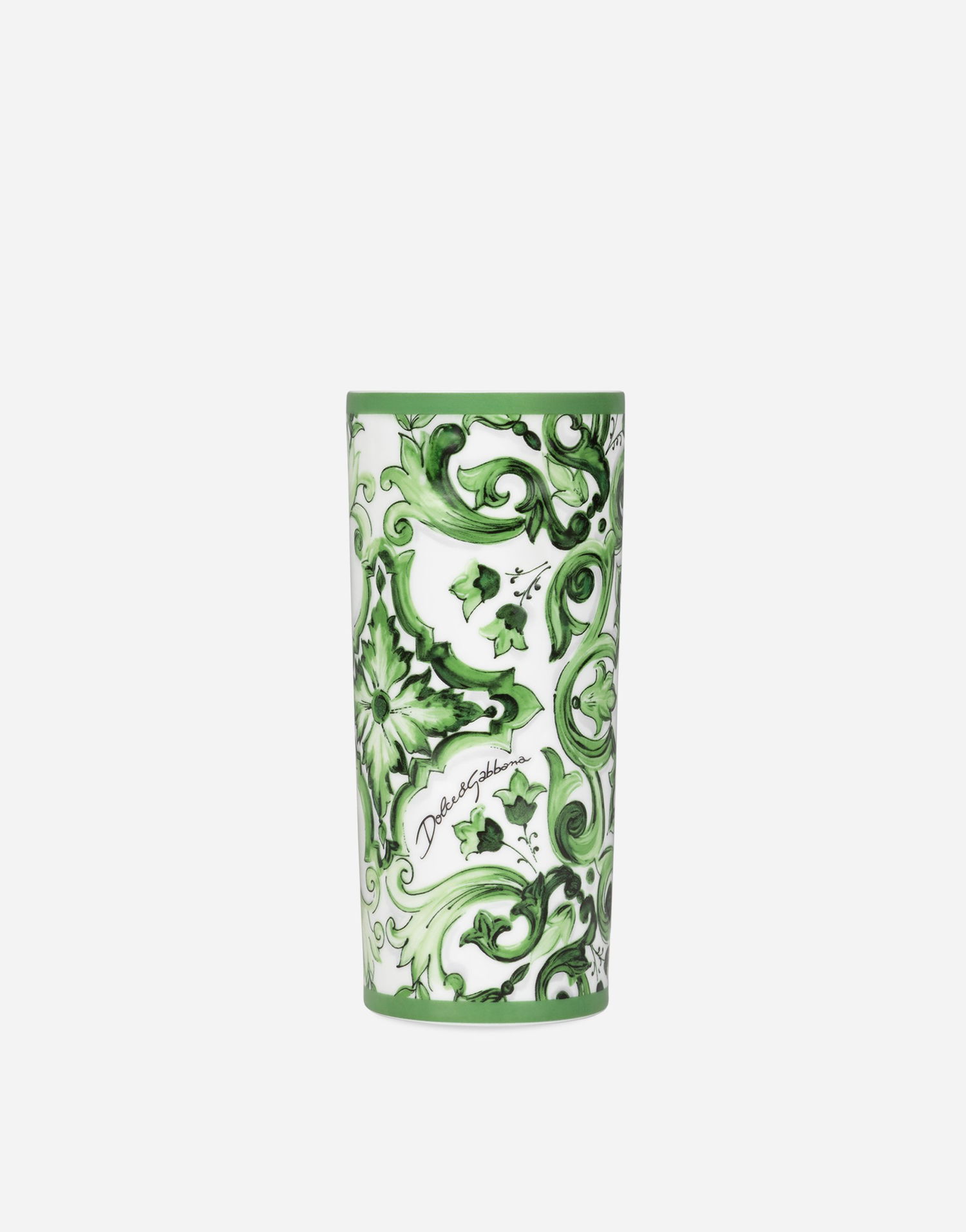 Домашен декор Dolce & Gabbana Ornate Pattern Cylindrical Porcelain Vase Многоцветен | TCC196TCAMZUV011, 0