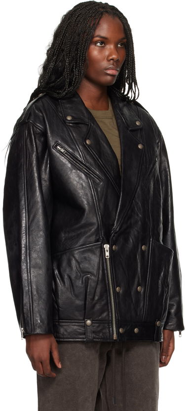 Яке R13 R13 Elongated Motorcycle Leather Jacket Черно | R13WR339 R431A, 1