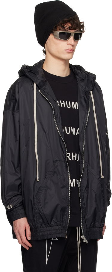 Ветровка Rick Owens Rick Owens Champion Edition Jumbo Jason's Hoodie Черно | CM01E1661 CHNY NYLON, 1