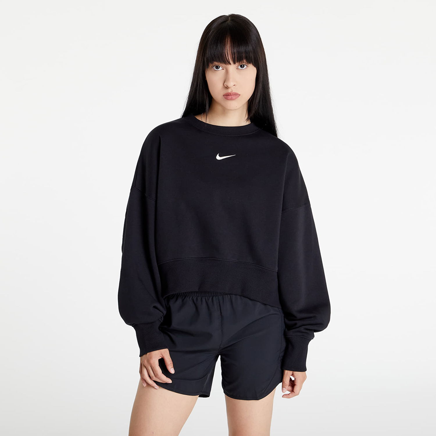 Суитчър Nike Phoenix FleeceOversized Crewneck Черно | DQ5761-010, 0