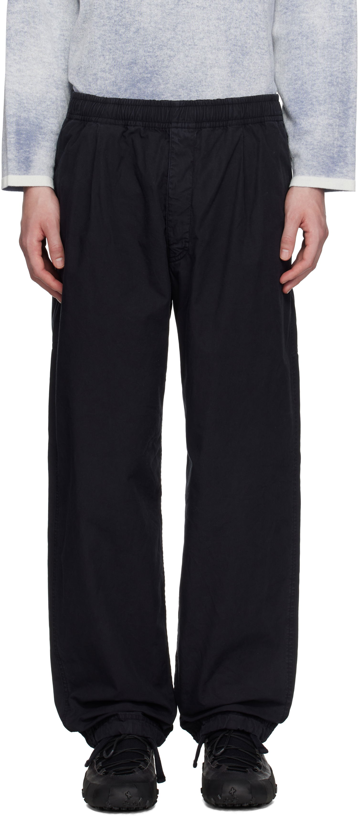 Карго панталони Stone Island Stone Island Organic Cotton Tela Trousers Черно | K1S15 3100026 S00X6, 0