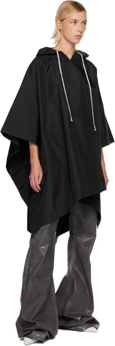 Суитчър Rick Owens DRKSHDW Concordians Poncho Hoodie Черно | DS02E7245 NCV, 3