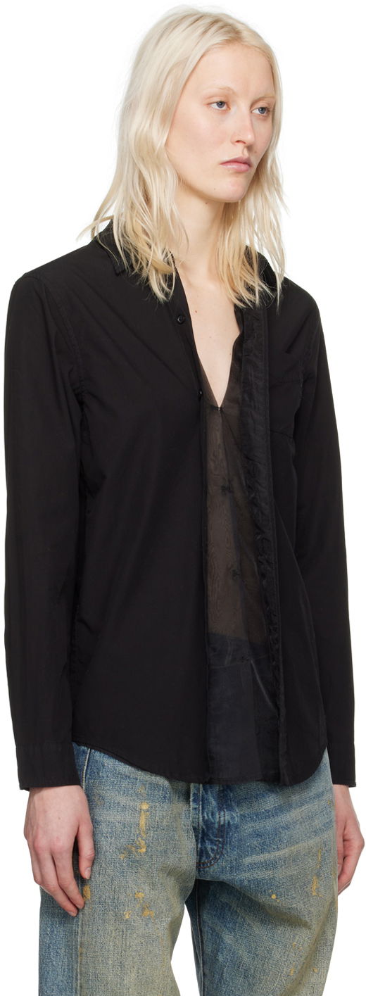 Риза R13 R13 Foldout Shirt Черно | R13WR246-R340B, 1