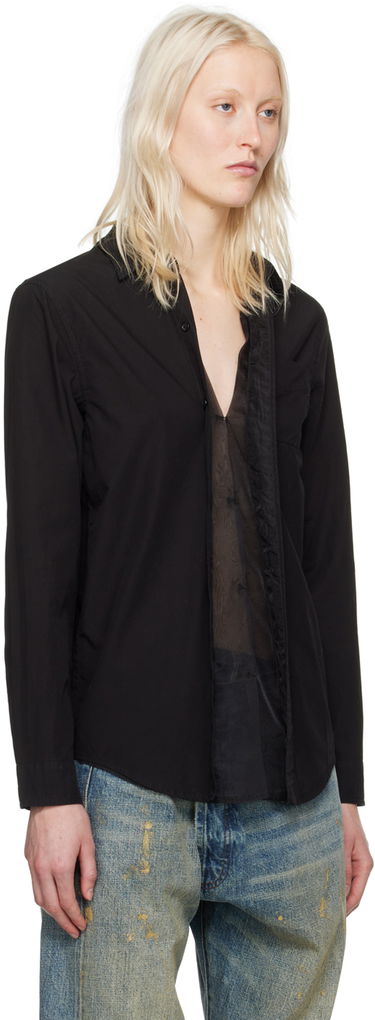 Риза R13 R13 Foldout Shirt Черно | R13WR246-R340B, 1