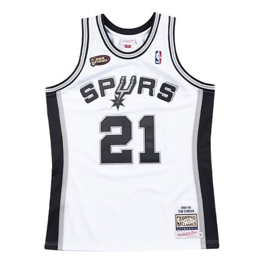 Фланелка Mitchell & Ness Mitchell & Ness San Antonio Spurs Basketball Jersey Бяло | AJY4EL18027-SASWHIT98TDU, 0