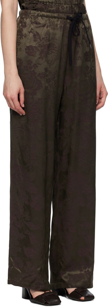 Панталони Maison Margiela MM6 Maison Margiela Jacquard Wide-Leg Trousers Черно | S52KA0551 M35471, 4