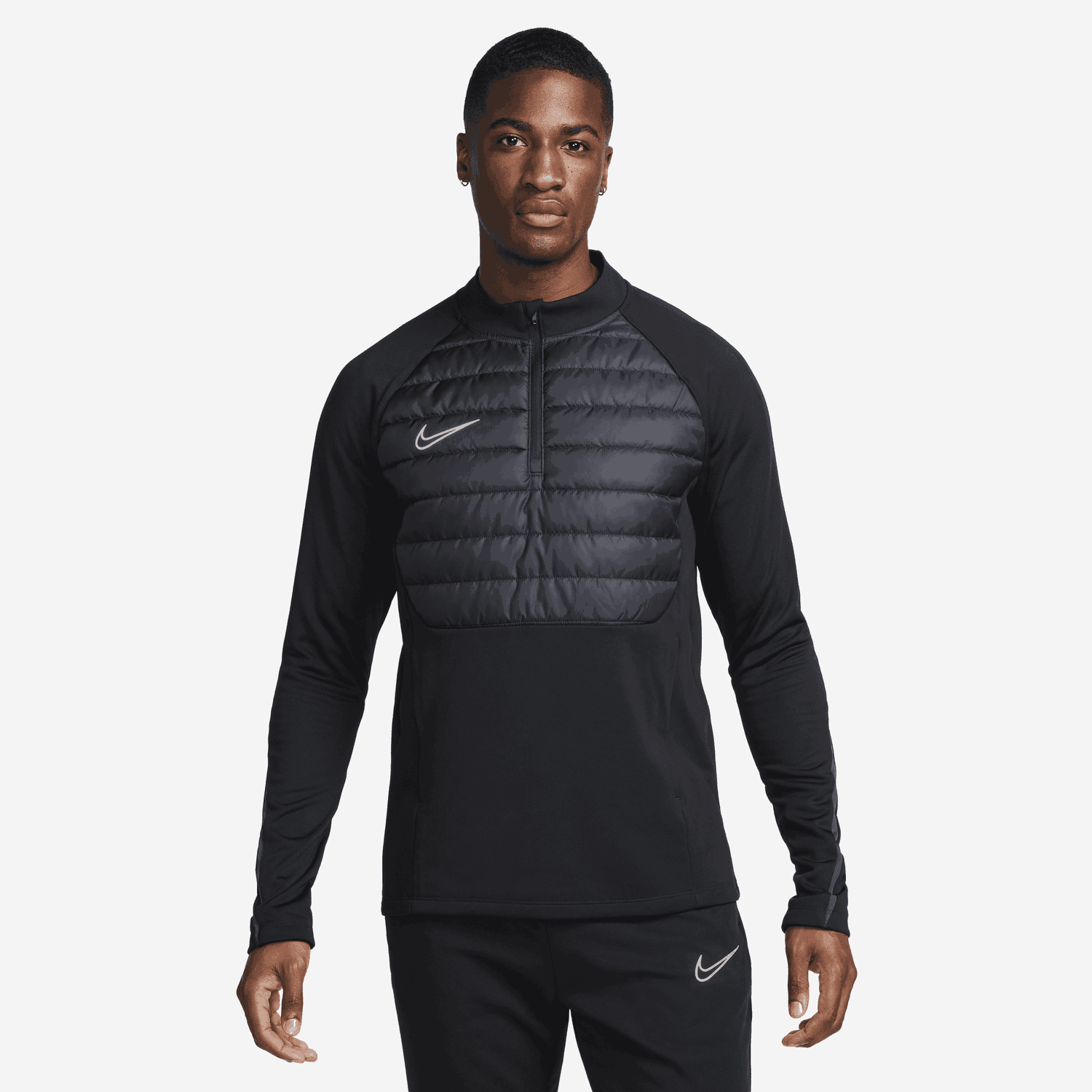 Суитчър Nike Academy Winter Warrior Therma-FIT 1/2-Zip Soccer Top Черно | FB6816-010, 0