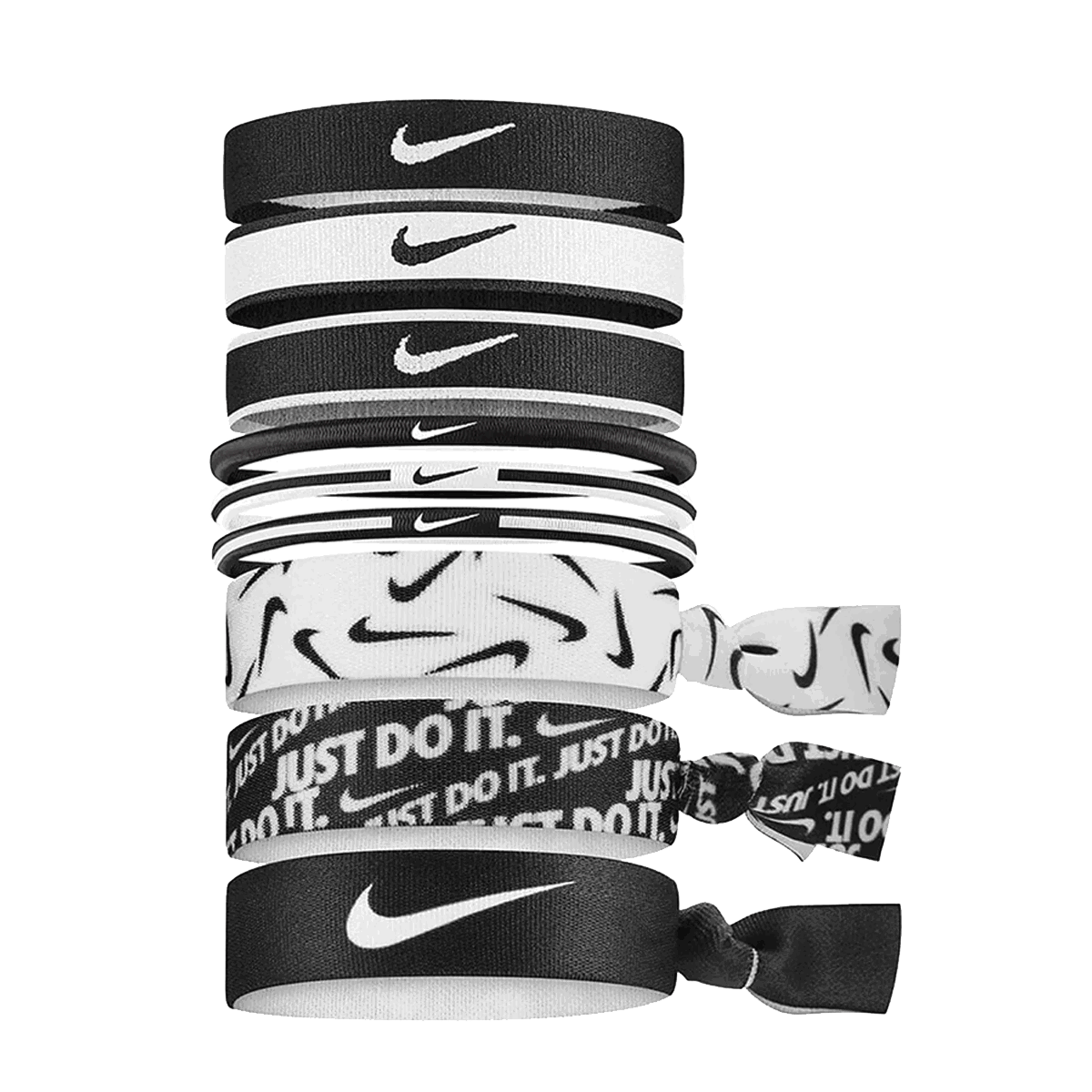Аксесоари Nike Mixed Width Hairbands (9-Pack) Черно | N.000.3537.036.OS, 0