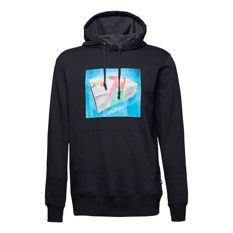 Суитчър Converse Star Chevron 3D Court Pullover Hoodie Черно | 10017341-A01, 0