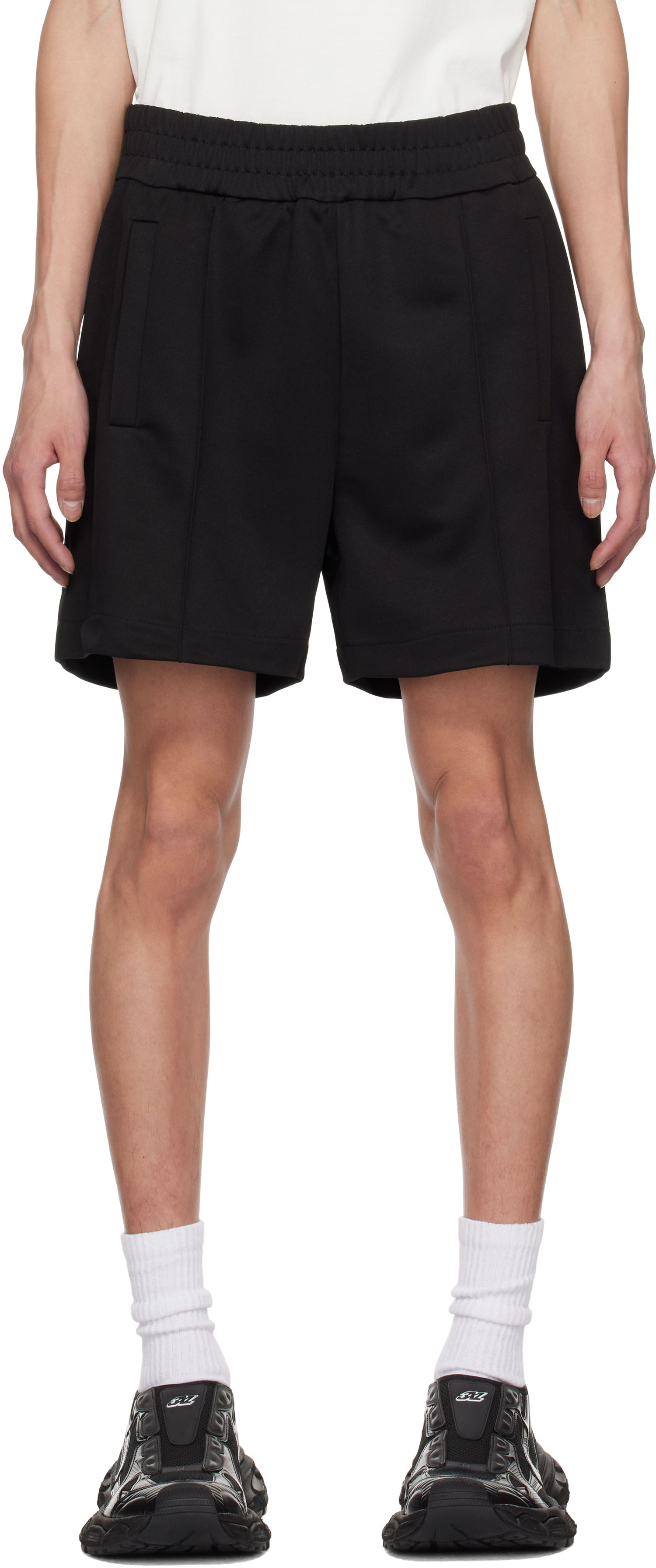 Къси панталони Palm Angels Palm Angels Track Shorts Черно | PMCL008S25FAB0011003, 0