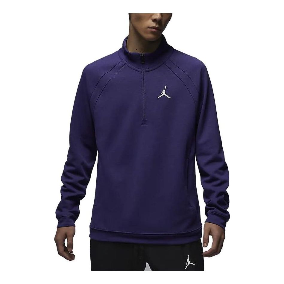 Суитчър Jordan Jordan Logo Quarter-Zip Sweatshirt Лилаво | FB7564-502, 0