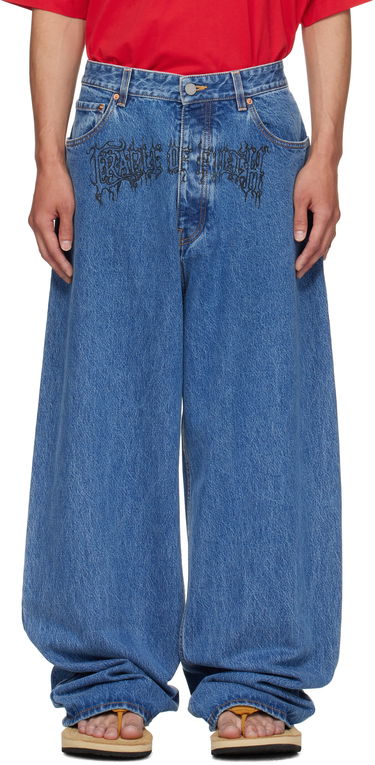 Дънки VETEMENTS Vetements Cradle of Filth Baggy Jeans Синьо | UH76DP150LB2, 0
