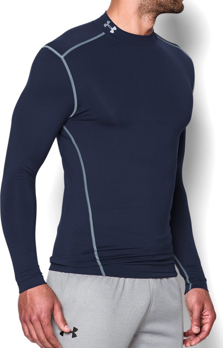 Тениска Under Armour Under Armour UA CG Armour Mock Long Sleeve Тъмно синьо | 1265648-410, 1