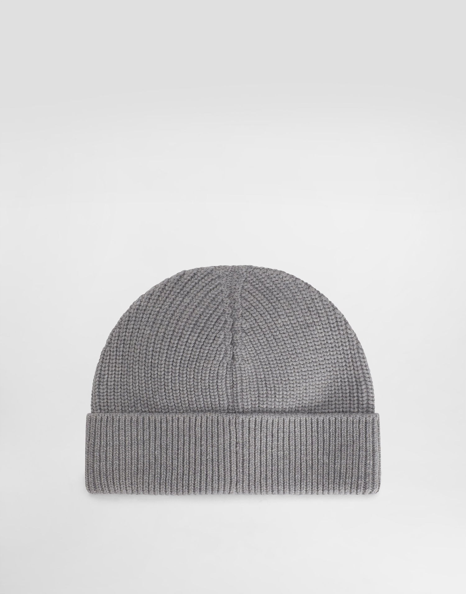 Шапка Dolce & Gabbana Dolce & Gabbana Knit Beanie with Metal Logo Tag Сиво | GX05KTJDVA1N0495, 1
