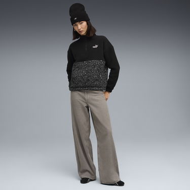 Суитчър Puma Essentials Animal Print Fleece Half-Zip Sweatshirt Черно | 688083_01, 3