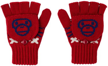 Ръкавици BAPE Baby Milo Nordic Gloves Червено | 002GDI803007K, 0