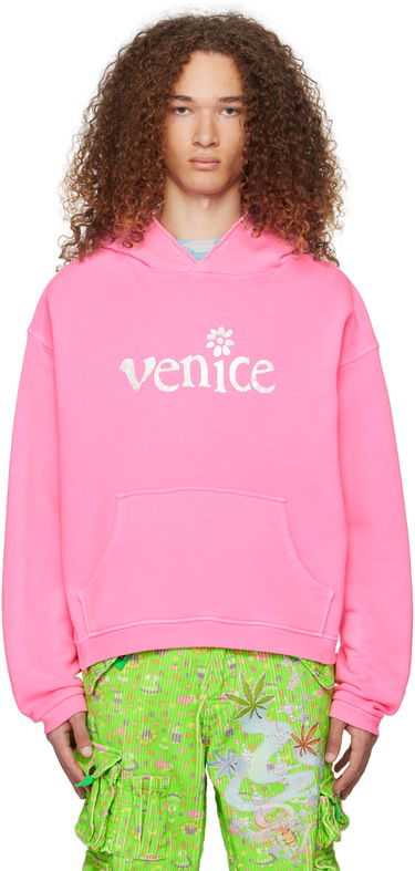 Суитчър ERL Venice Print Hoodie Розово | ERL07T031, 0