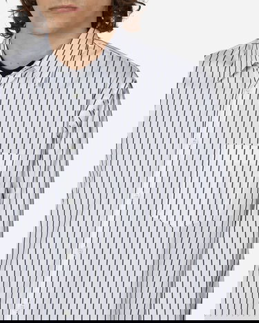 Риза Comme des Garçons Woven Stripe Shirt Бяло | FZ-B115-PER  119, 5