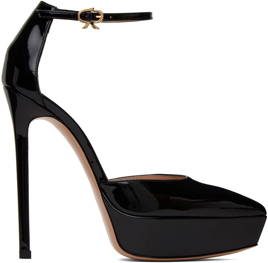 Кецове и обувки Gianvito Rossi Kasia Platform Heels Черно | G40365.15RIC.VER, 0