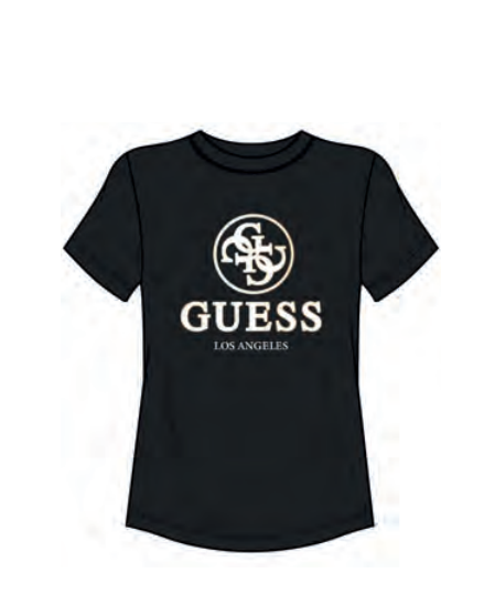 Тениска GUESS stacie ss t-shirt xs Черно | V4BI00I3Z14-JBLK