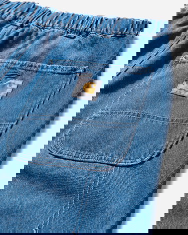 Карго панталони Carhartt WIP Double Knee Stone Washed Pants Синьо | A242055 106, 3