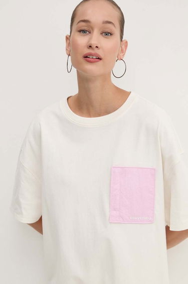Тениска Converse Wordmark Tee Dress Бяло | 10026381-A05, 2